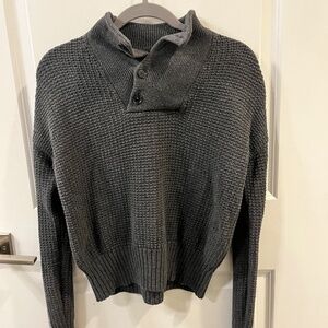 Cowl neck gray GAP sweater